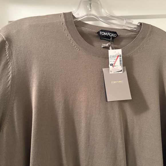 Tom Ford Men's Beige Crewneck Sweater - Picture 5 of 16